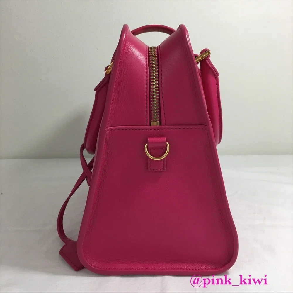 Saint Laurent Small Cabas Leather Satchel